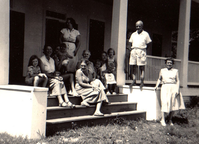 Various Family on Oldfield Porch
